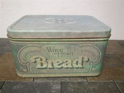 Wheat Heart Brand Metal Bread Box 